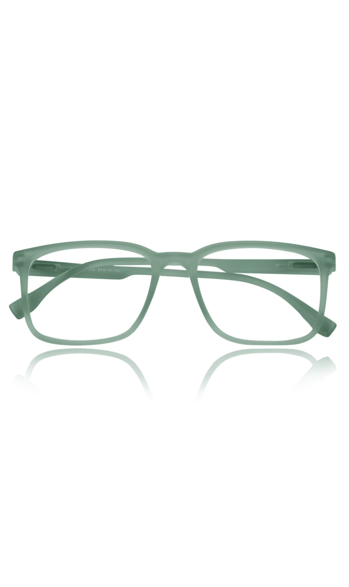 Colour Series : Vibrant colours eyewear rectangle frames with anti glare and blue filter eyeglasses for men and women (Sky Green)