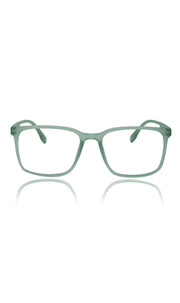 Colour Series : Vibrant colours eyewear rectangle frames with anti glare and blue filter eyeglasses for men and women (Sky Green)