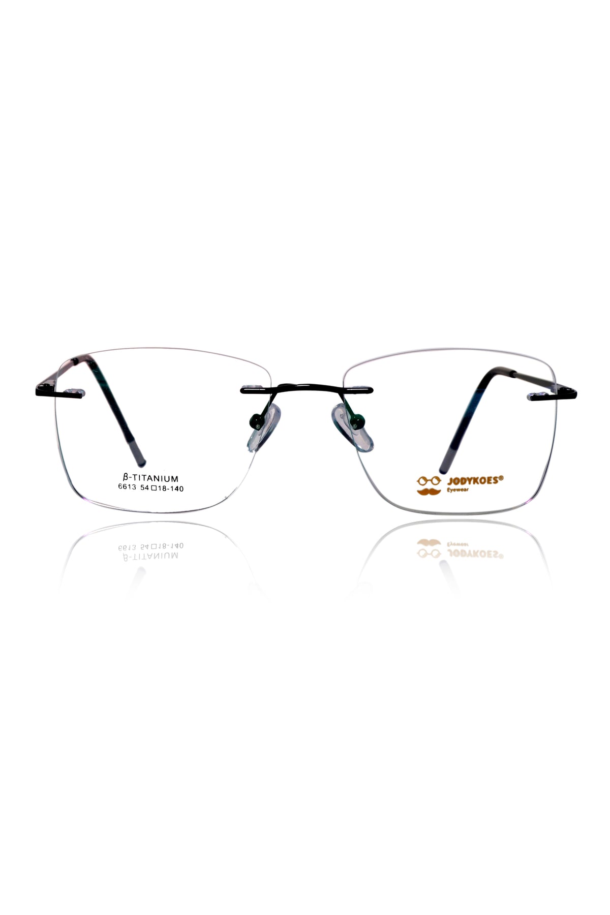 Square Signature Rimless Frame