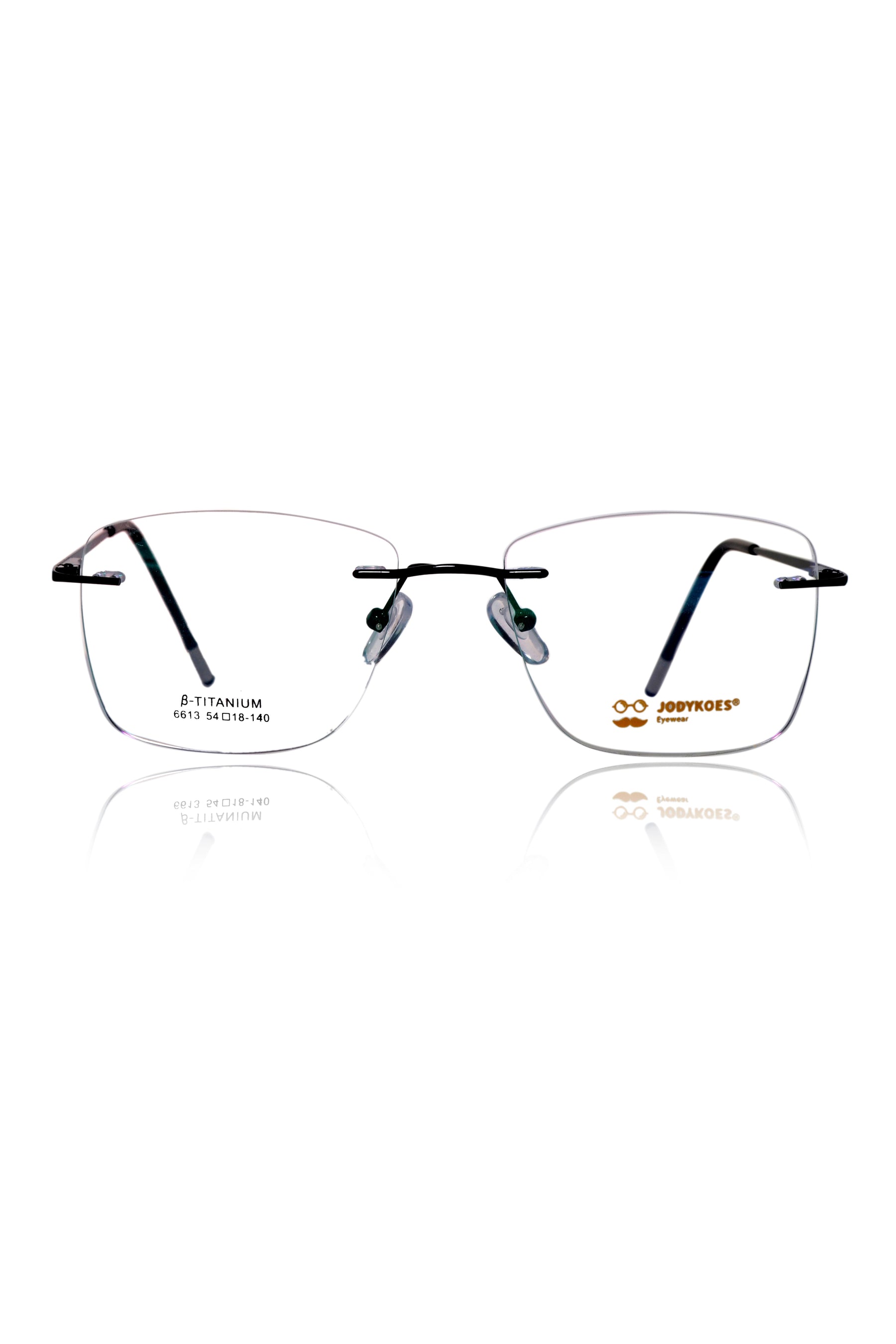 Square Signature Rimless Frame
