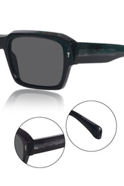 Legacy Square Sunglasses – UV400 Polarized (Black)