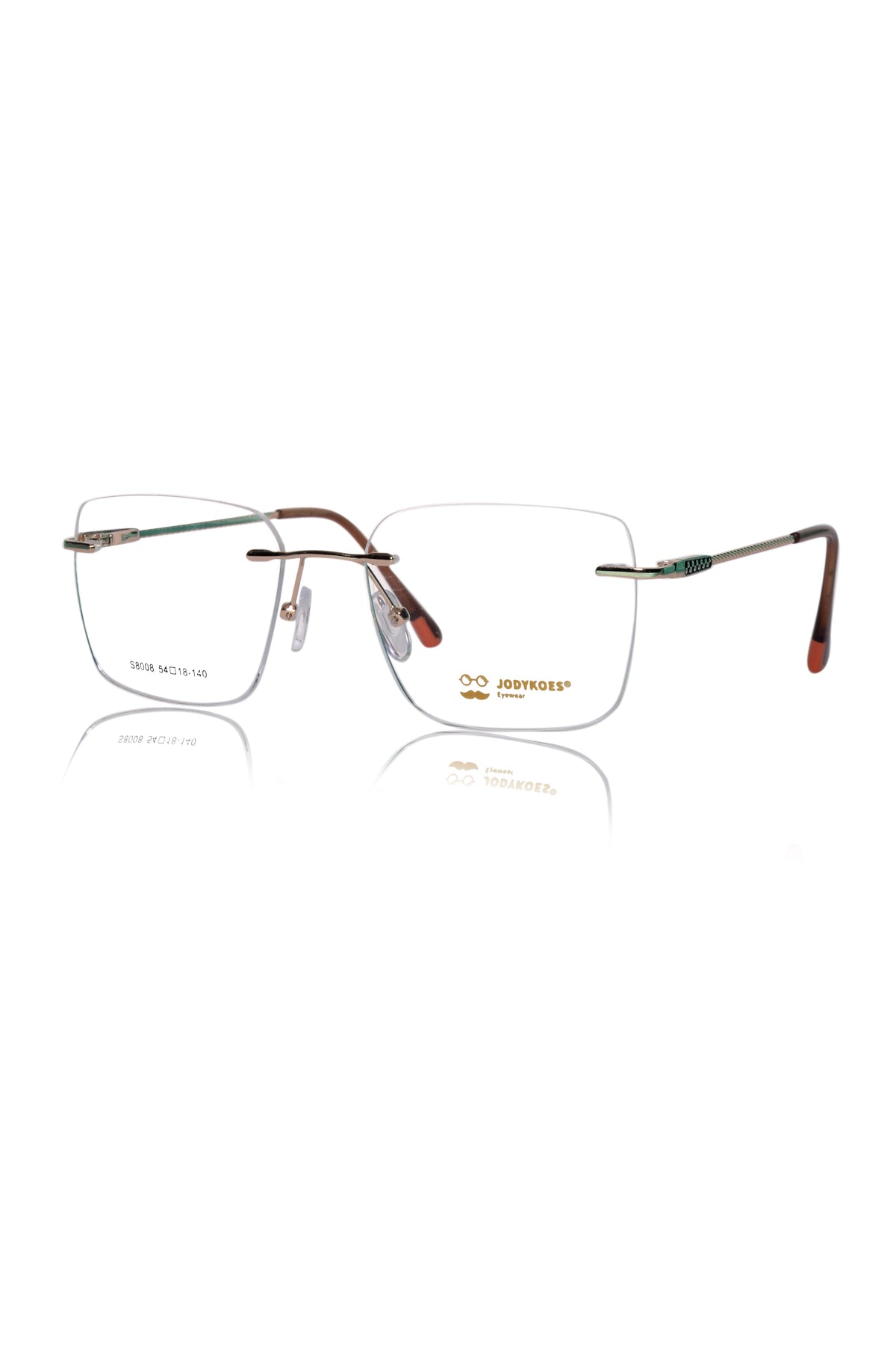 Square Signature Rimless Frame