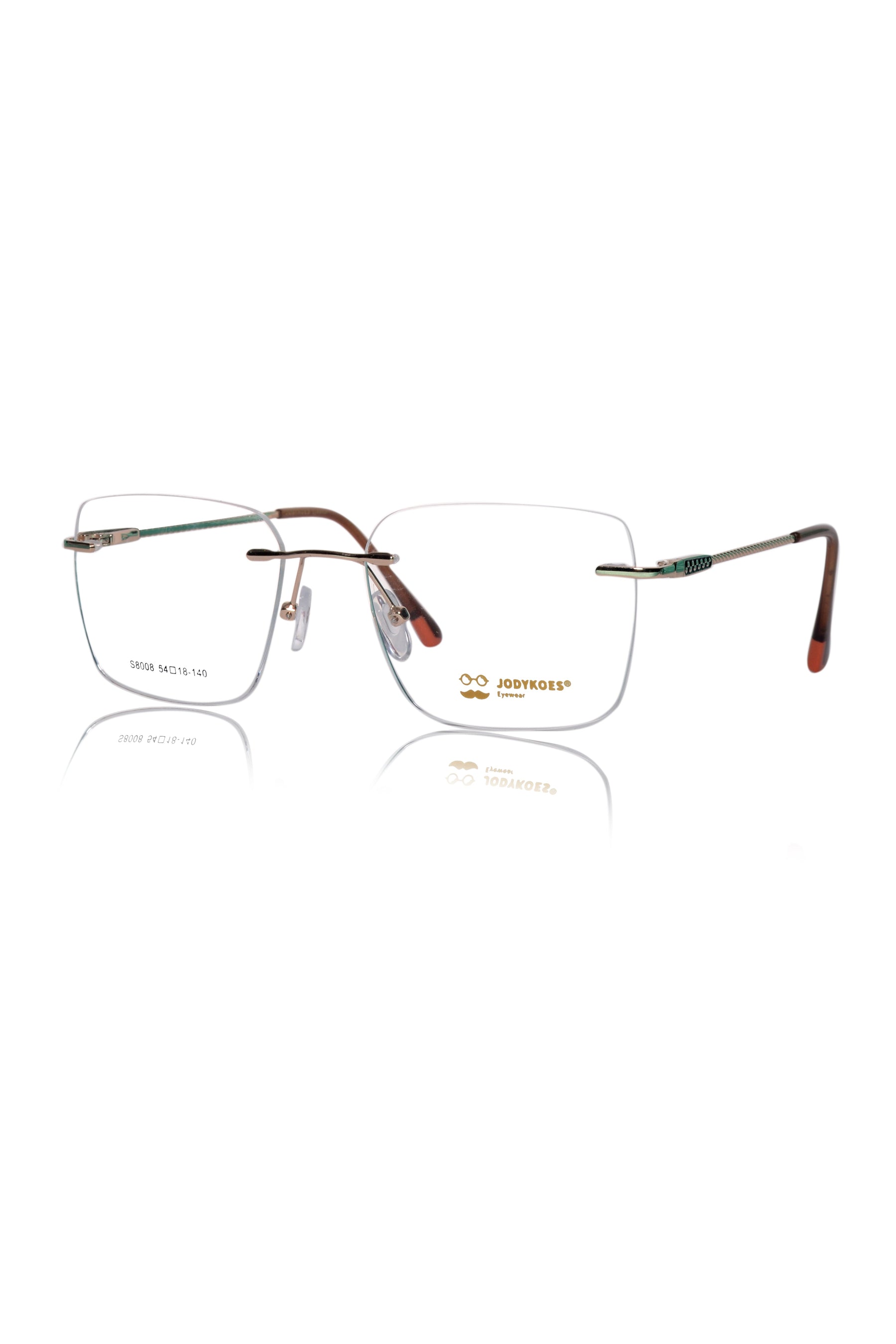 Square Signature Rimless Frame