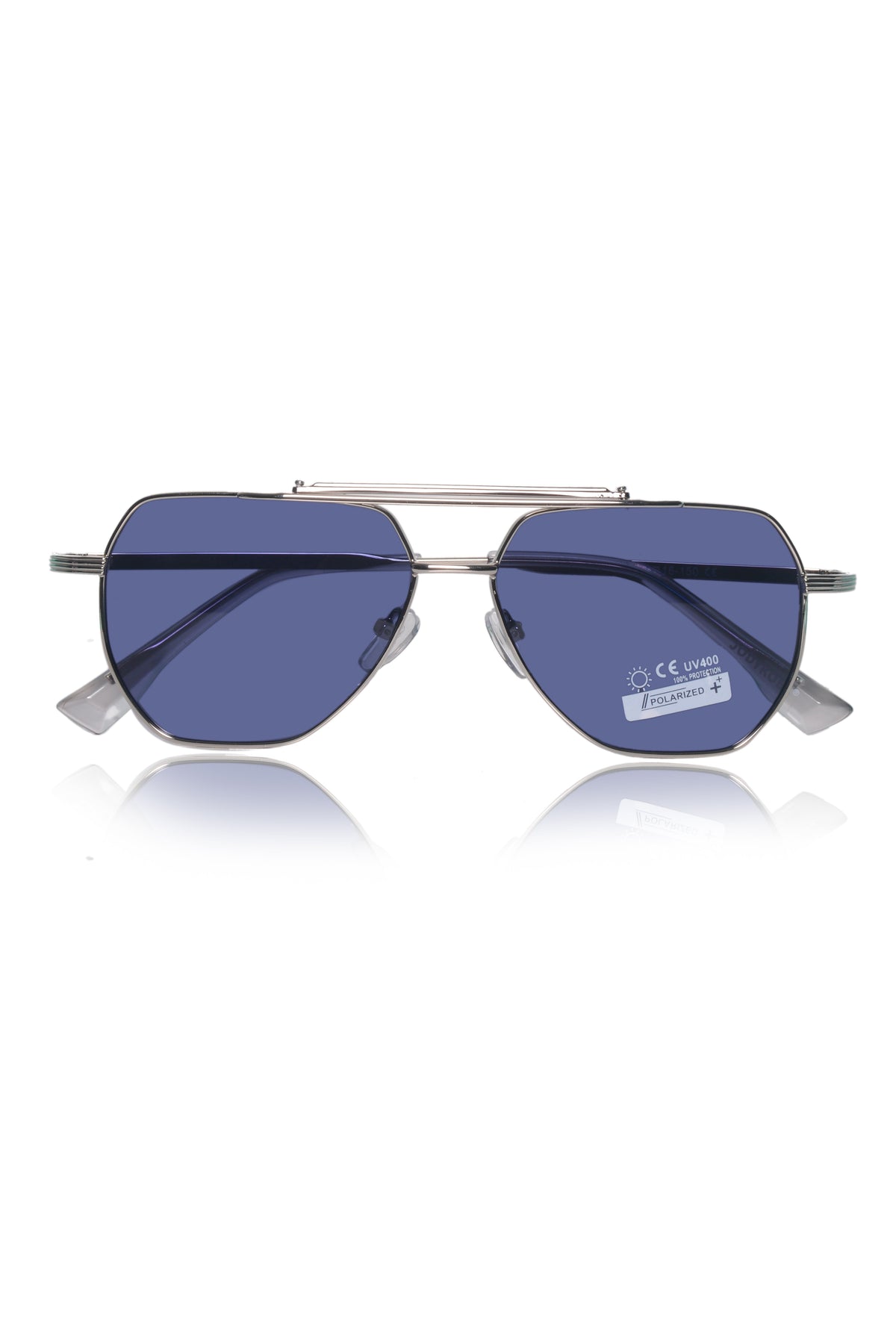 Legacy Metal Square Sunglasses – UV400 Polarized (Blue)