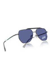 Legacy Metal Square Sunglasses – UV400 Polarized (Blue)