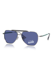Legacy Metal Square Sunglasses – UV400 Polarized (Blue)