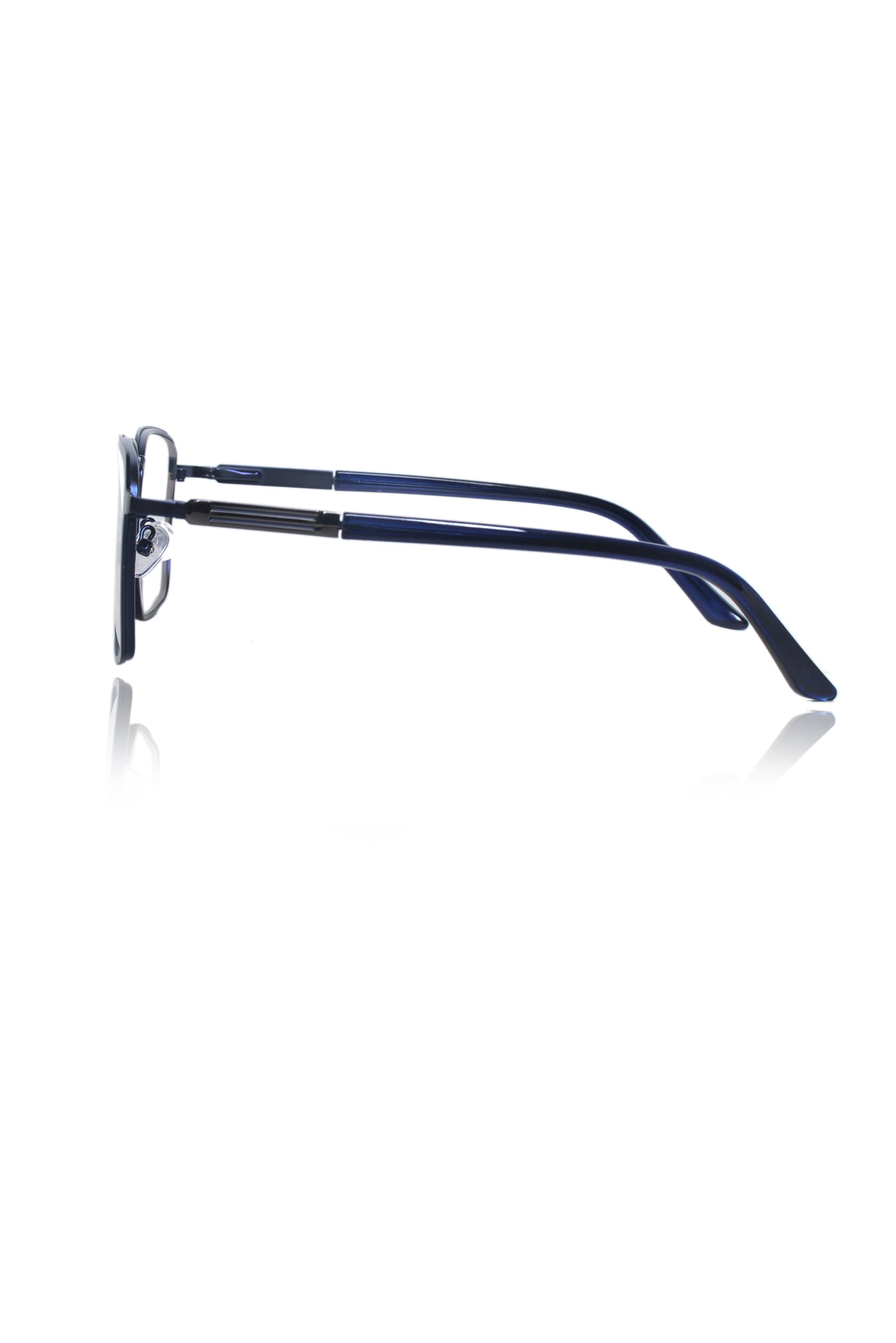 Founder's Edition Square Metal Titanium Eyeglass Frame | Premium Luxury Titanium Eyewear Glasses (Black-Blue)