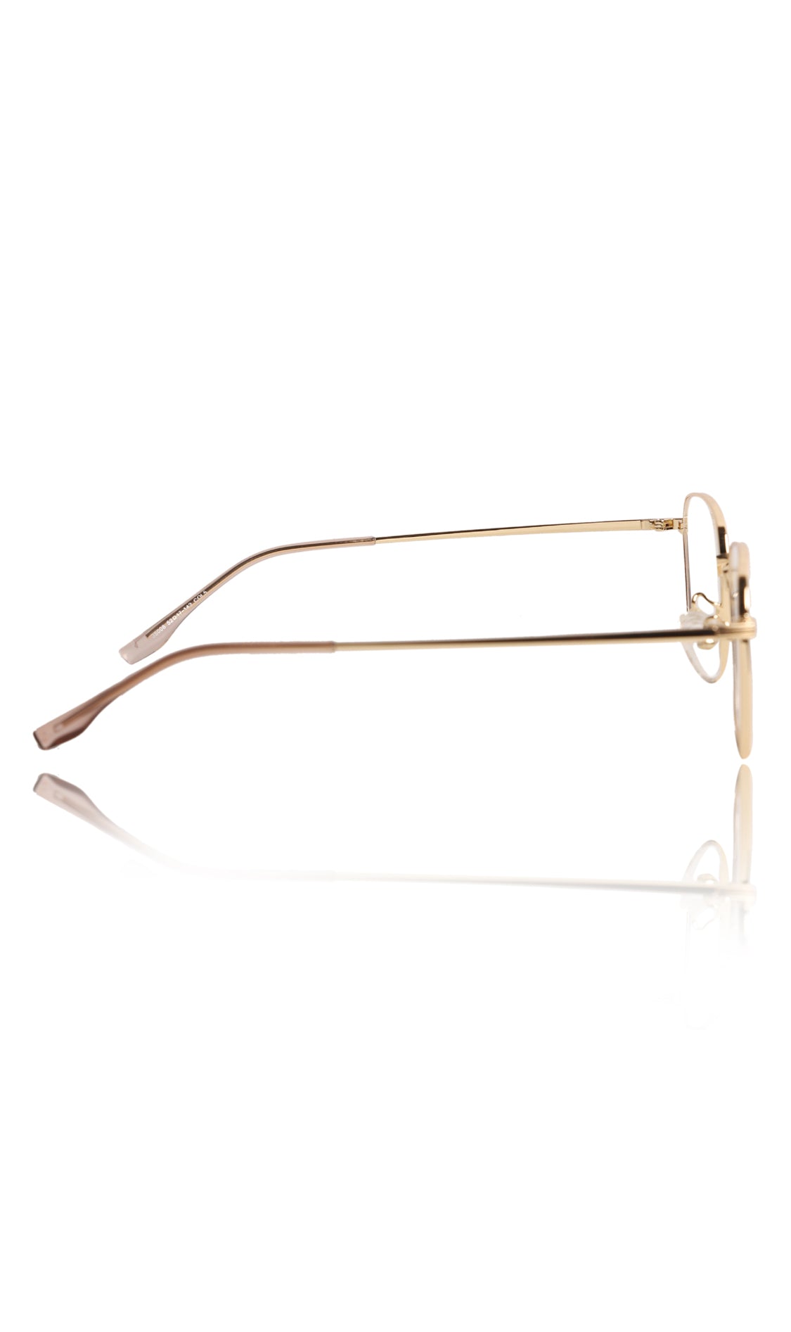 Premium Series Metal Spectacle Frame With Anti-Glare Blue Light Blocking Eyeglasses for Men and Women | Computer and Mobile Phone Protection Eyewear Frames (Gold)