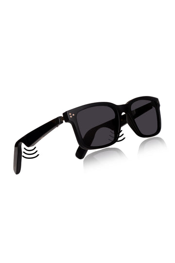 Jodykoes Square Smart Sunglasses Attachment with Speaker and Voice Assistant