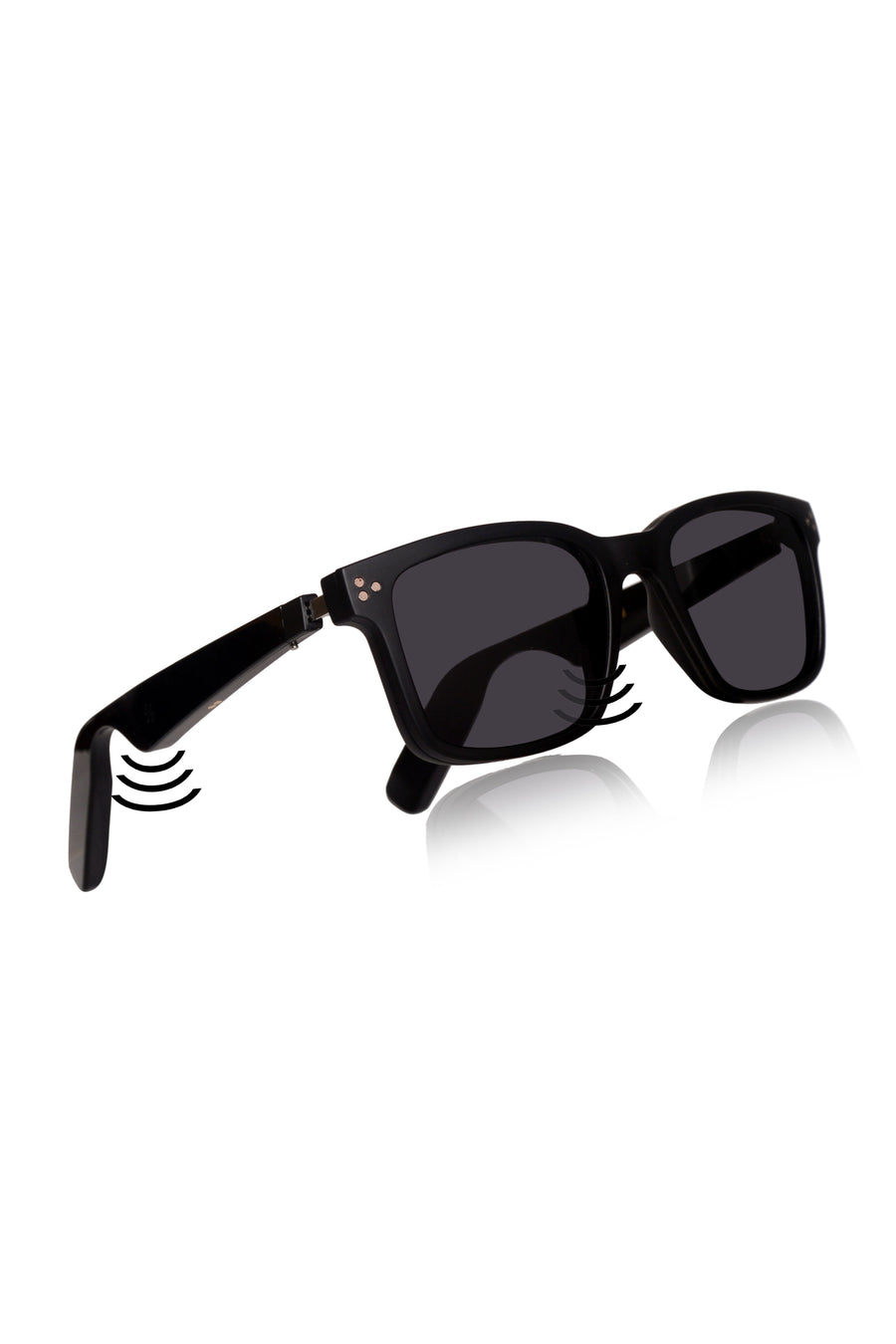 Jodykoes Square Smart Sunglasses Attachment with Speaker and Voice Assistant