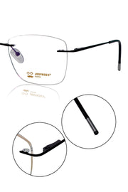 Square Signature Rimless Frame