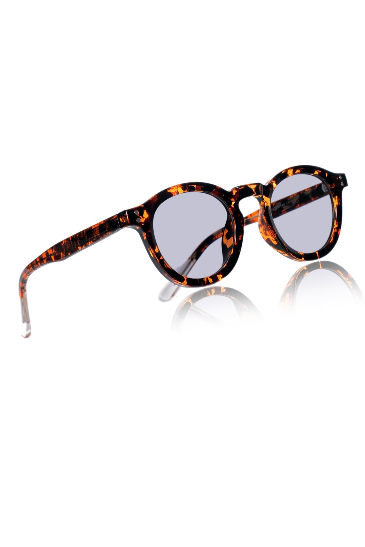 Legacy Round Sunglasses – UV400 Polarized (Crystal Grey)