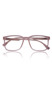 Colour Series : Vibrant colours eyewear rectangle frames with anti glare and blue filter eyeglasses for men and women (Peach Rose)