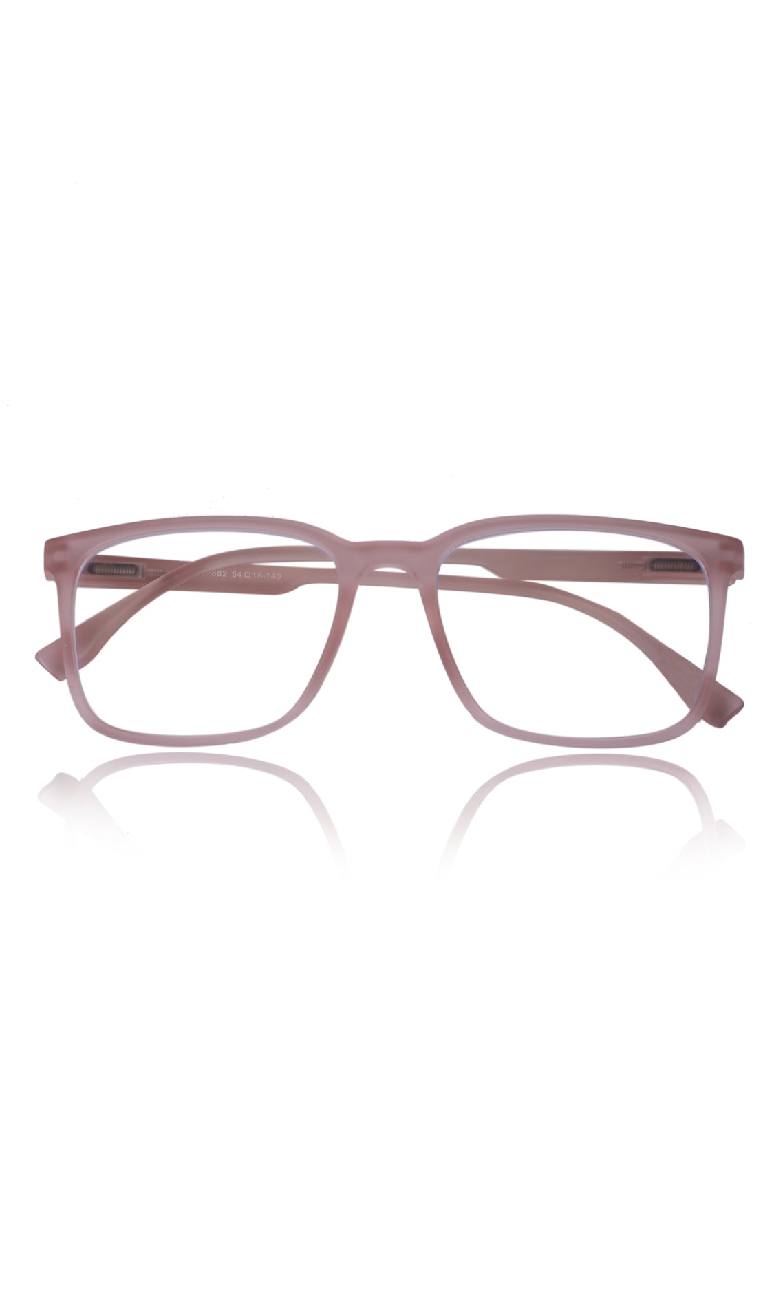 Colour Series : Vibrant colours eyewear rectangle frames with anti glare and blue filter eyeglasses for men and women (Peach Rose)