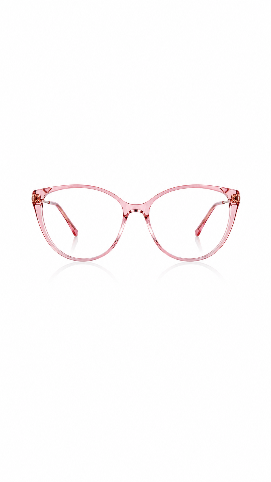 Pink Oversized Cat Eye Glasses Frame