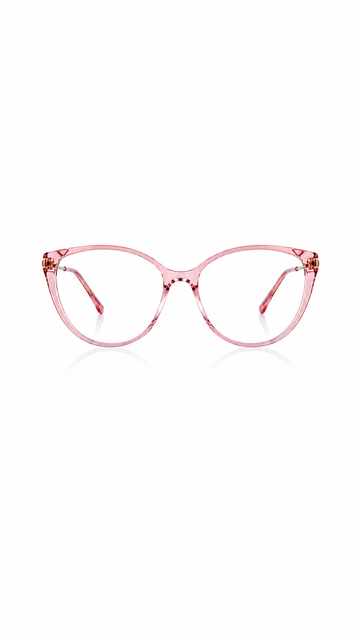 Pink Oversized Cat Eye Glasses Frame