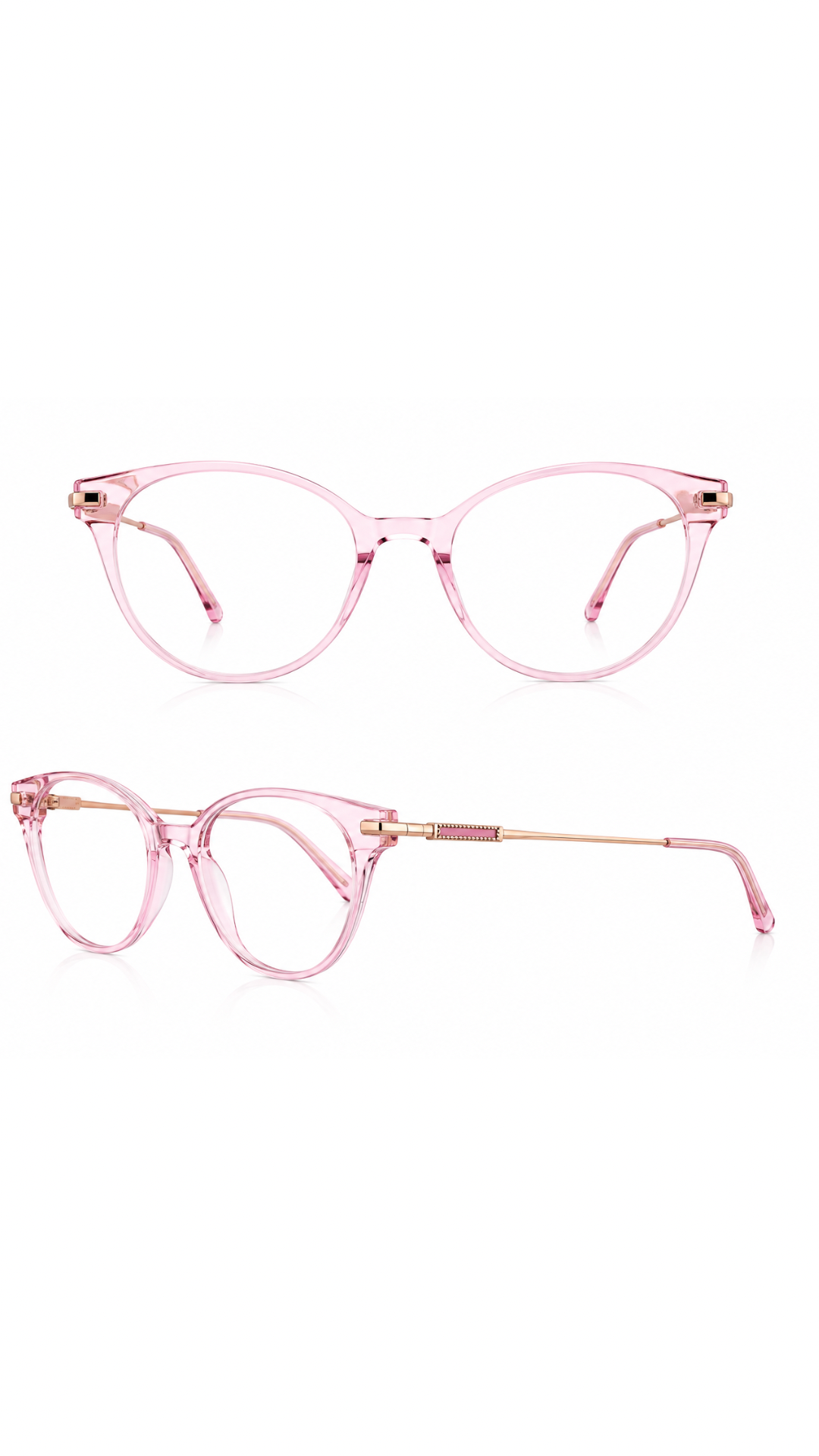 Pink Cat Eye Glasses Frame