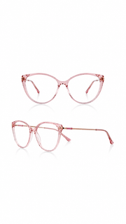 Pink Oversized Cat Eye Glasses Frame