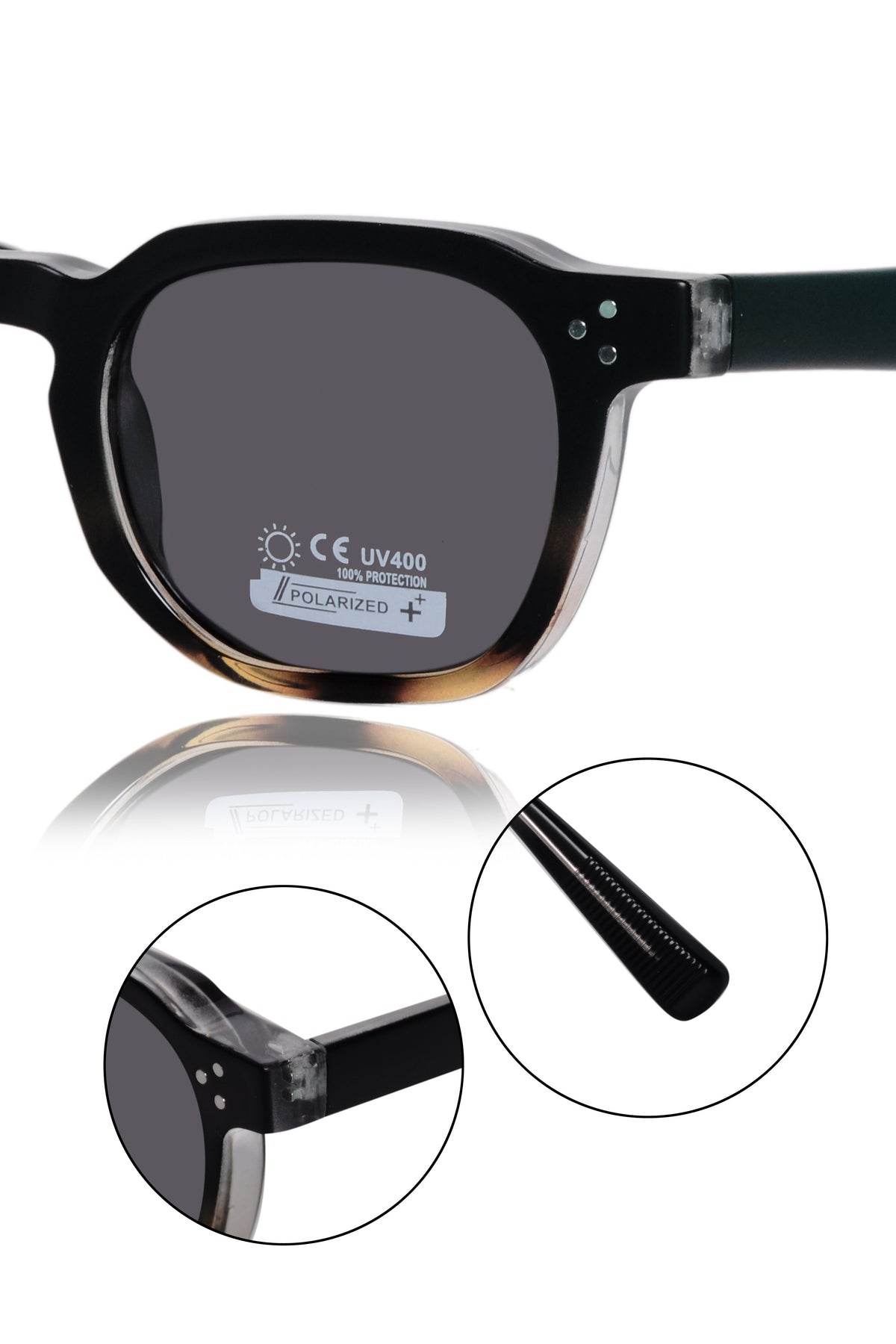 Legacy Cat Eye Sunglasses – UV400 Polarized (Black Tortoise)