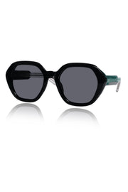 Legacy Cat Eye Square Sunglasses – UV400 Polarized (Black)