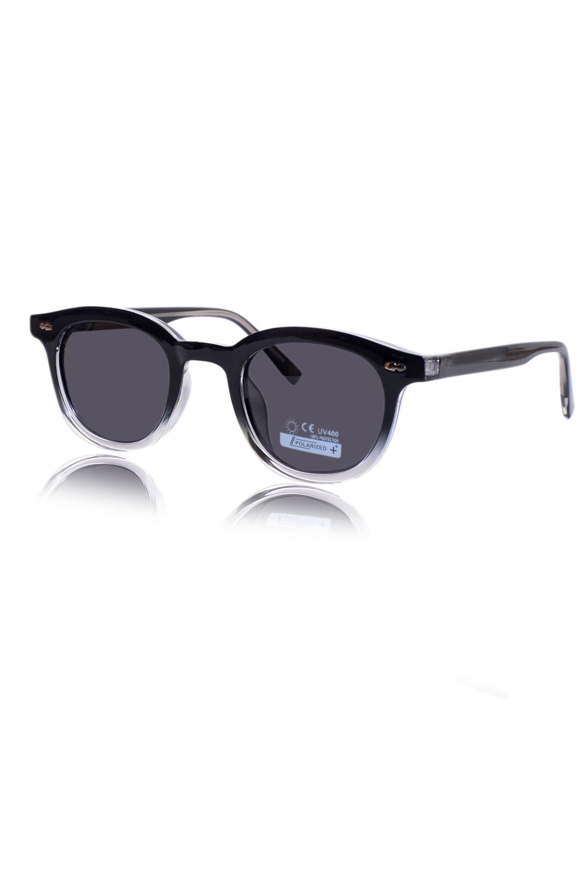 Legacy Round Sunglasses – UV400 Polarized (Crystal)
