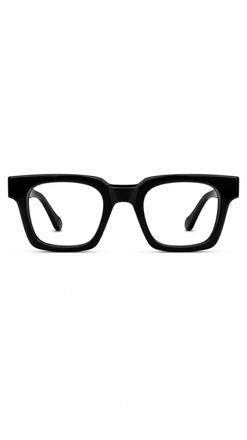 Premium Black Rectangle Glasses Frame