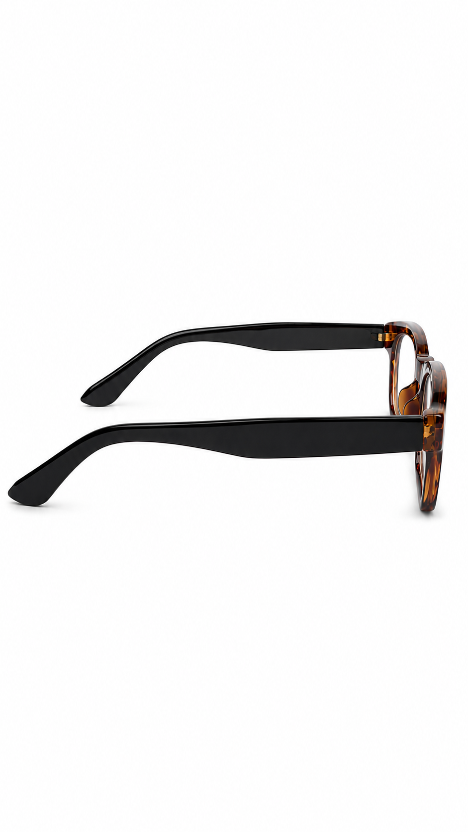 Tortoise Brown Rectangle Stylish Glasses Frame (Dark Leopard Print)