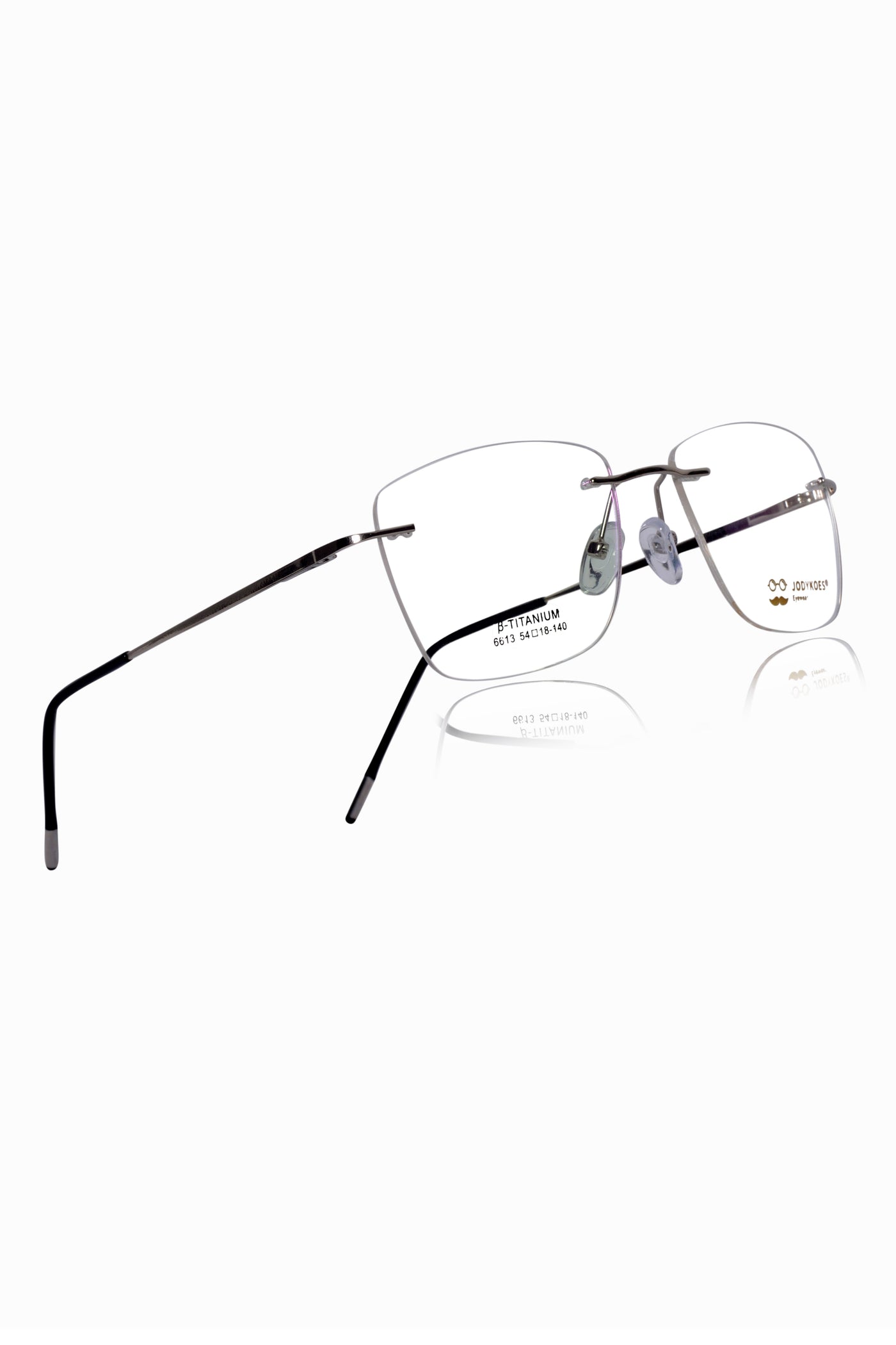 Square Signature Rimless Frame (Blue)