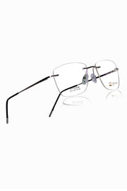 Square Signature Rimless Frame (Blue)