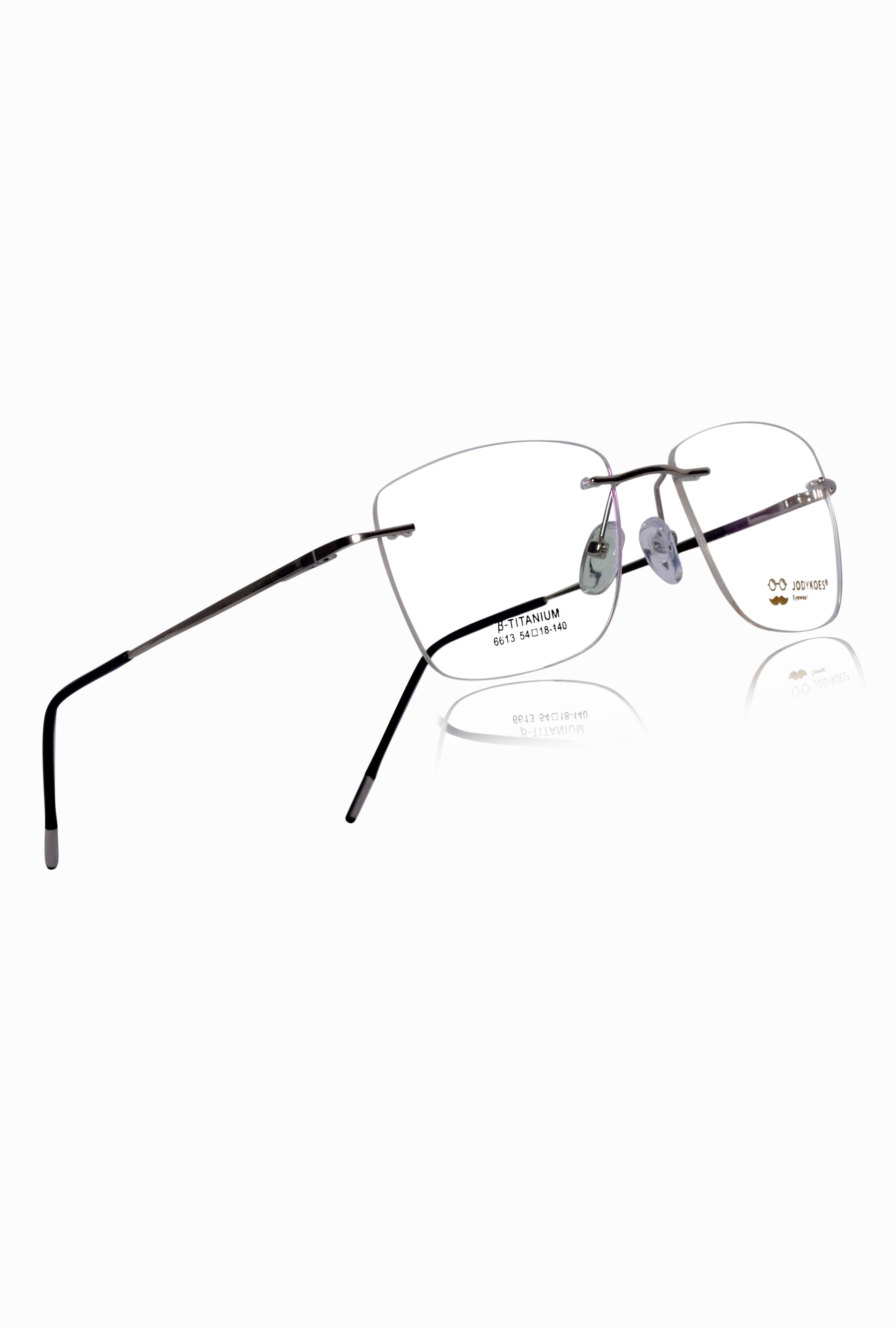 Square Signature Rimless Frame (Blue)