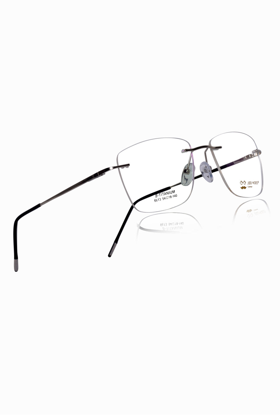 Square Signature Rimless Frame (Blue)