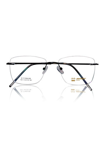 Square Signature Rimless Frame