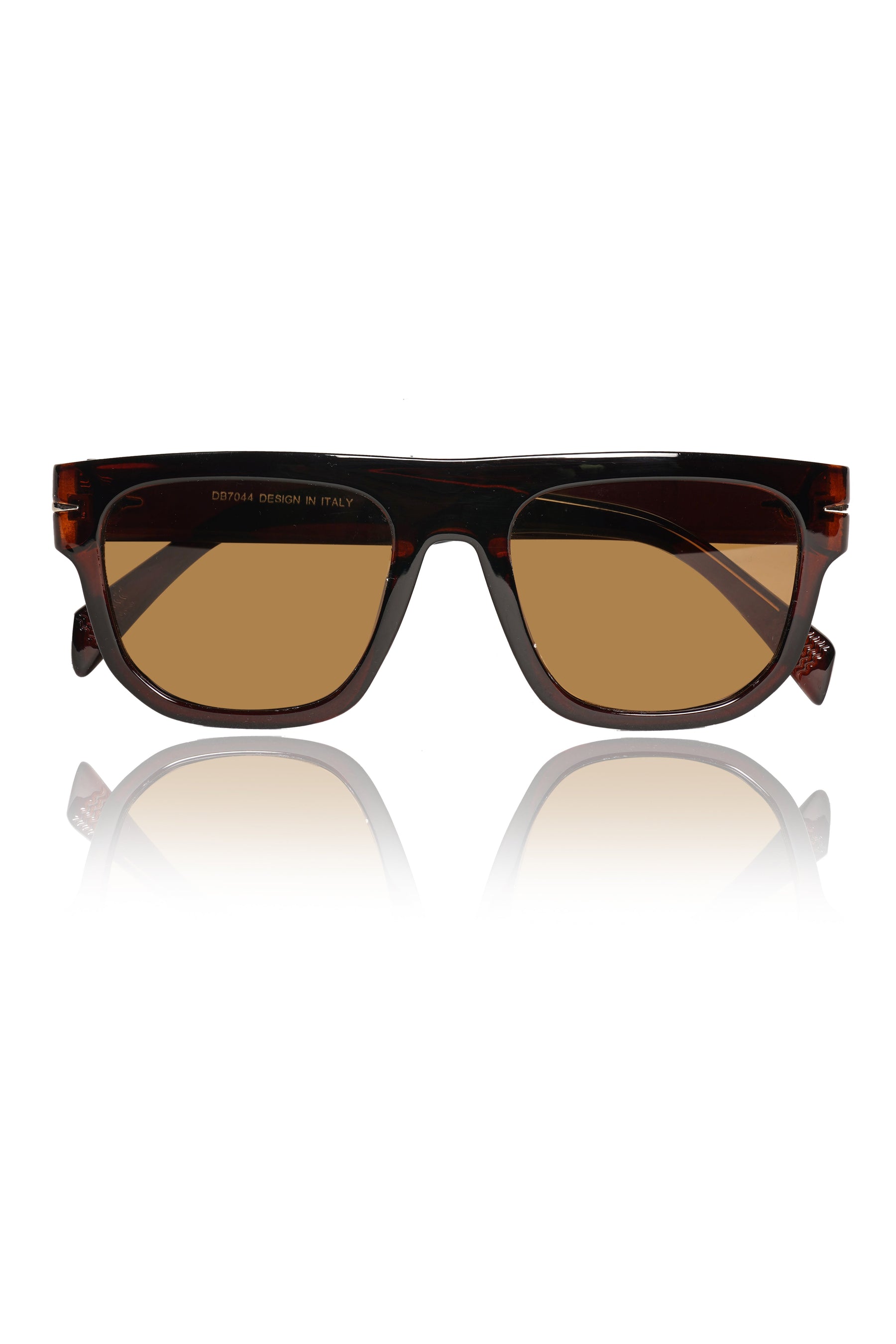 Series Obsession : Premium Square Pure Acetate Sheet Designer Fashionable Sunglasses Eyewear Shades For Men and Women With UV Protection Eyeglasses Frame (Brown)