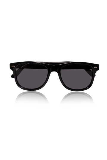 Jodykoes Square Smart Sunglasses with Speaker and Voice Assistant (Black)