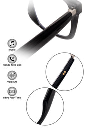 Jodykoes Square Smart Glasses with Speaker and Voice Assistant