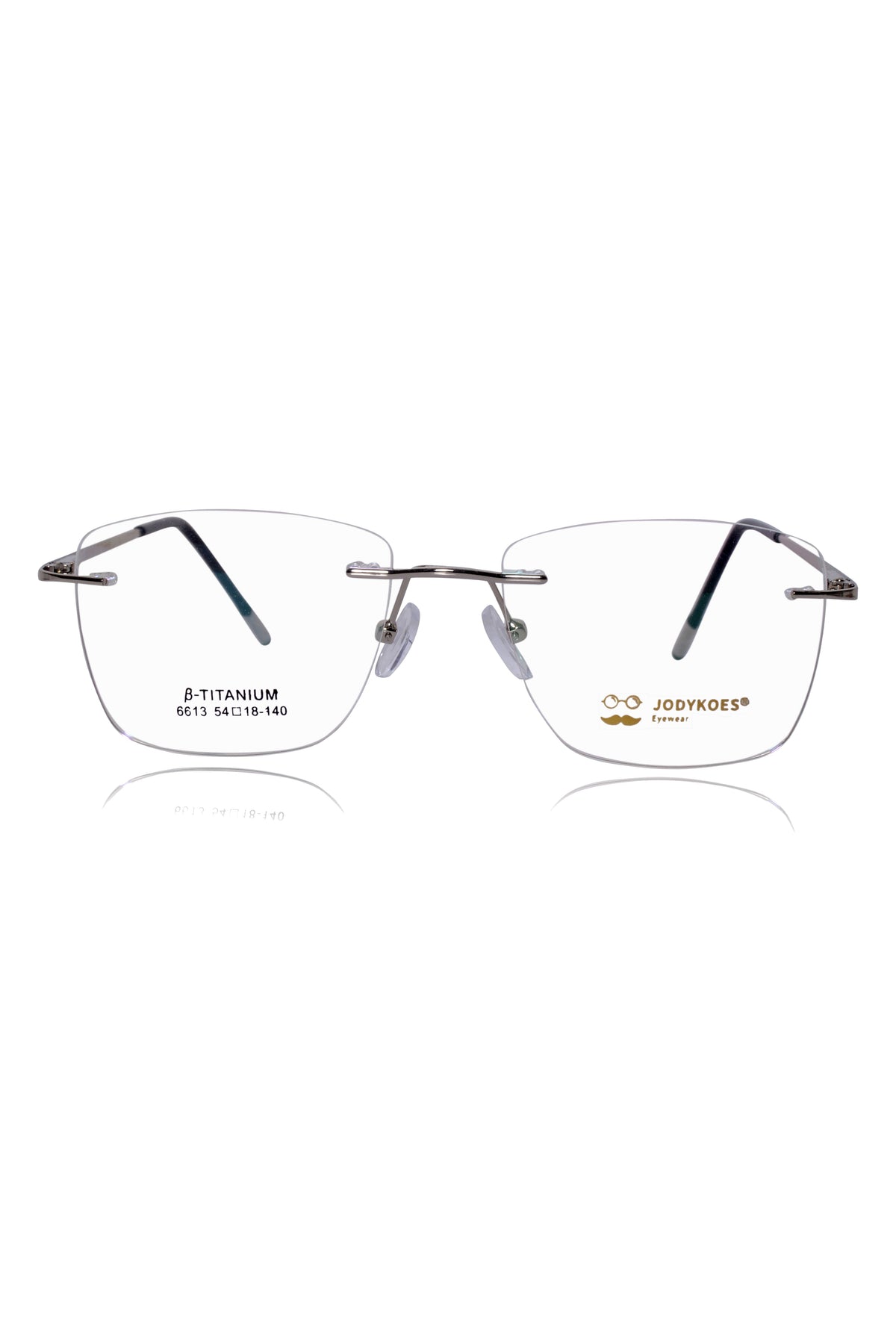 Square Signature Rimless Frame (Blue)