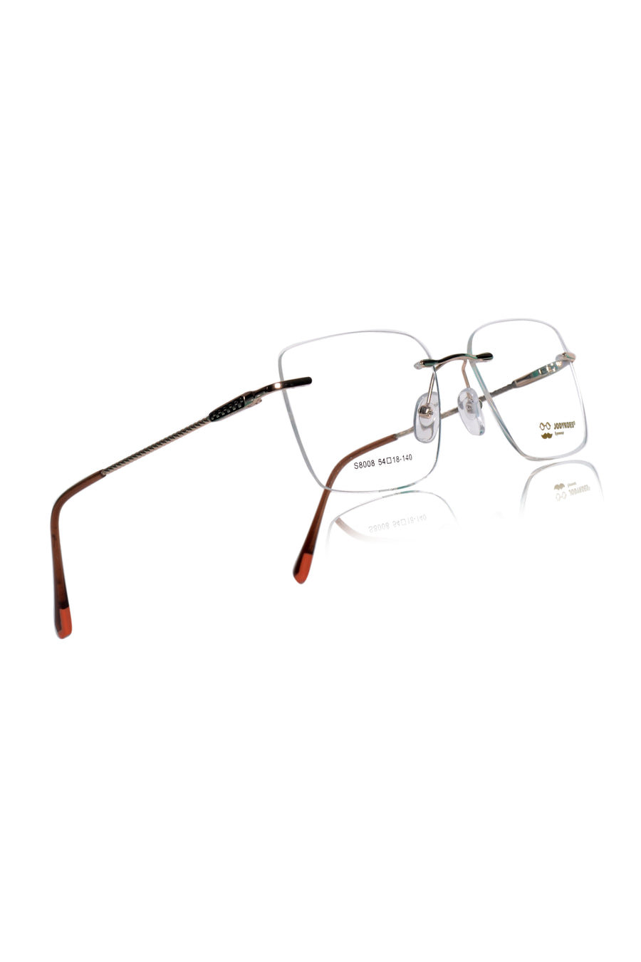 Square Signature Rimless Frame