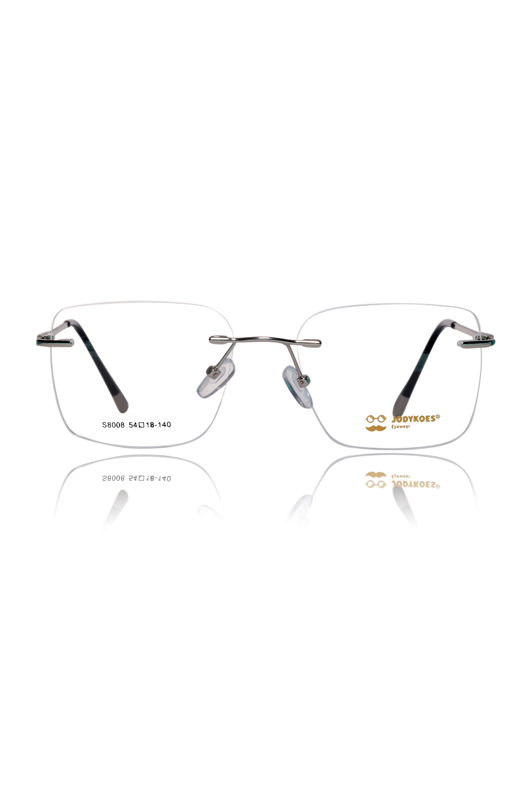 Square Signature Rimless Frame