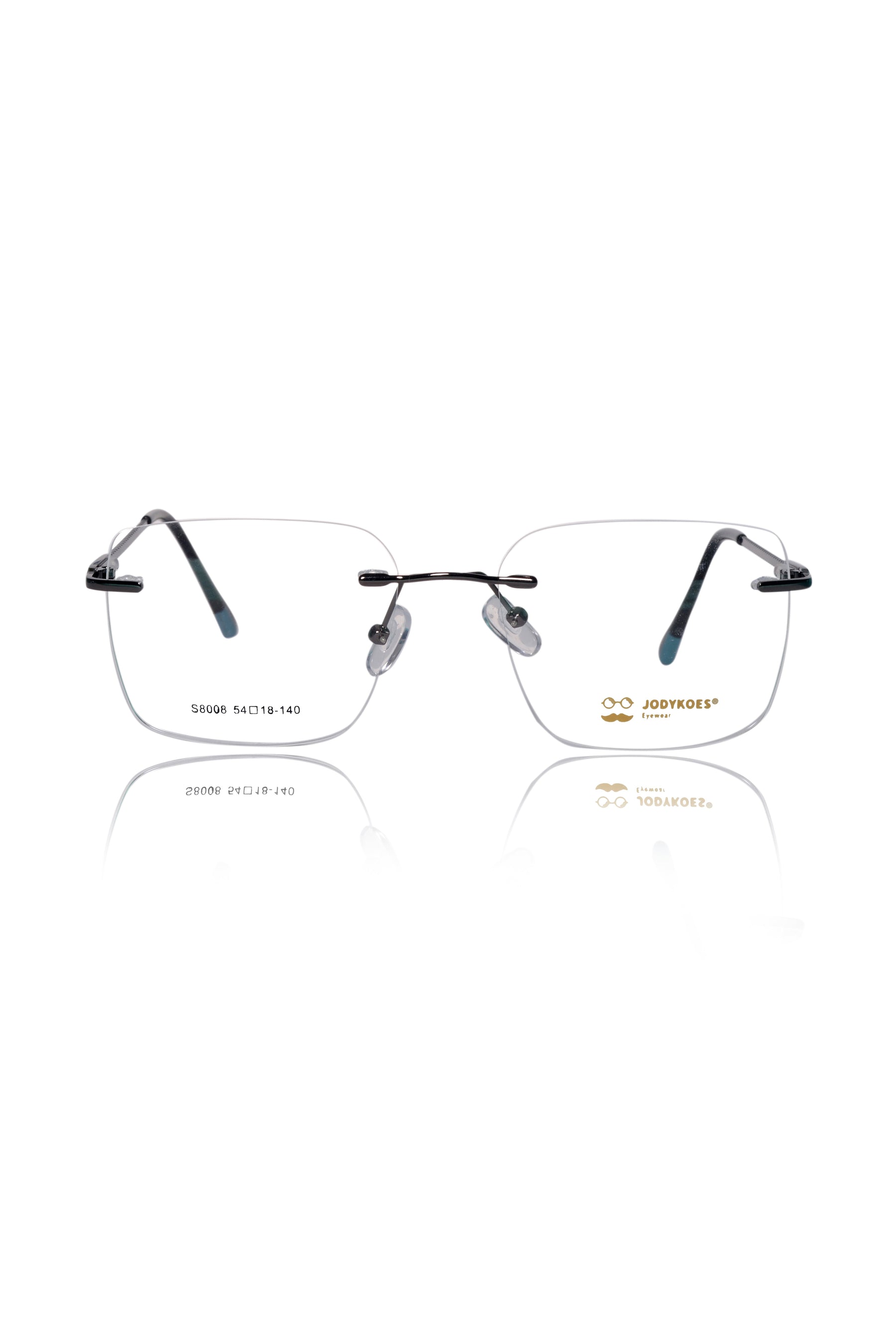 Square Signature Rimless Frame