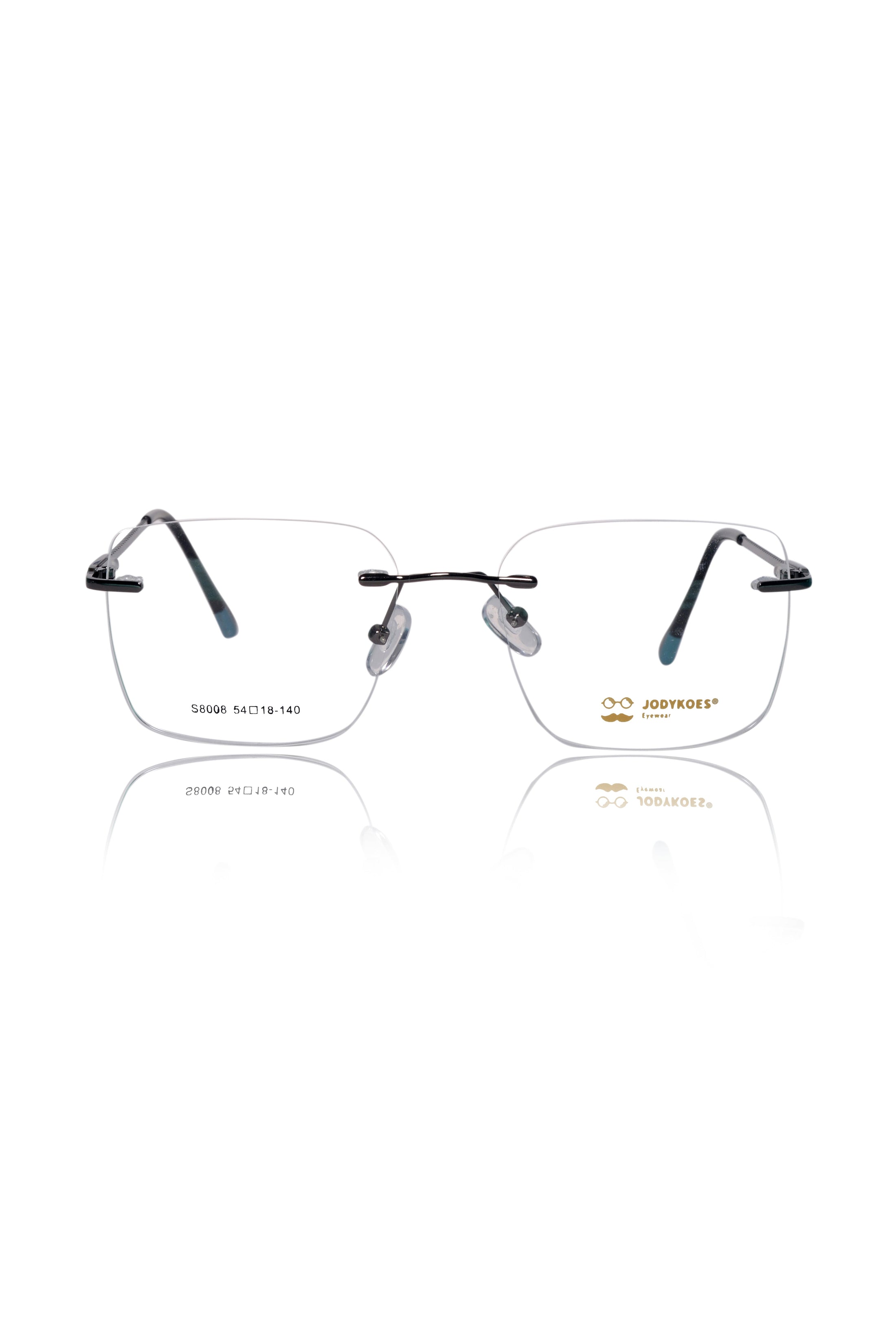 Square Signature Rimless Frame