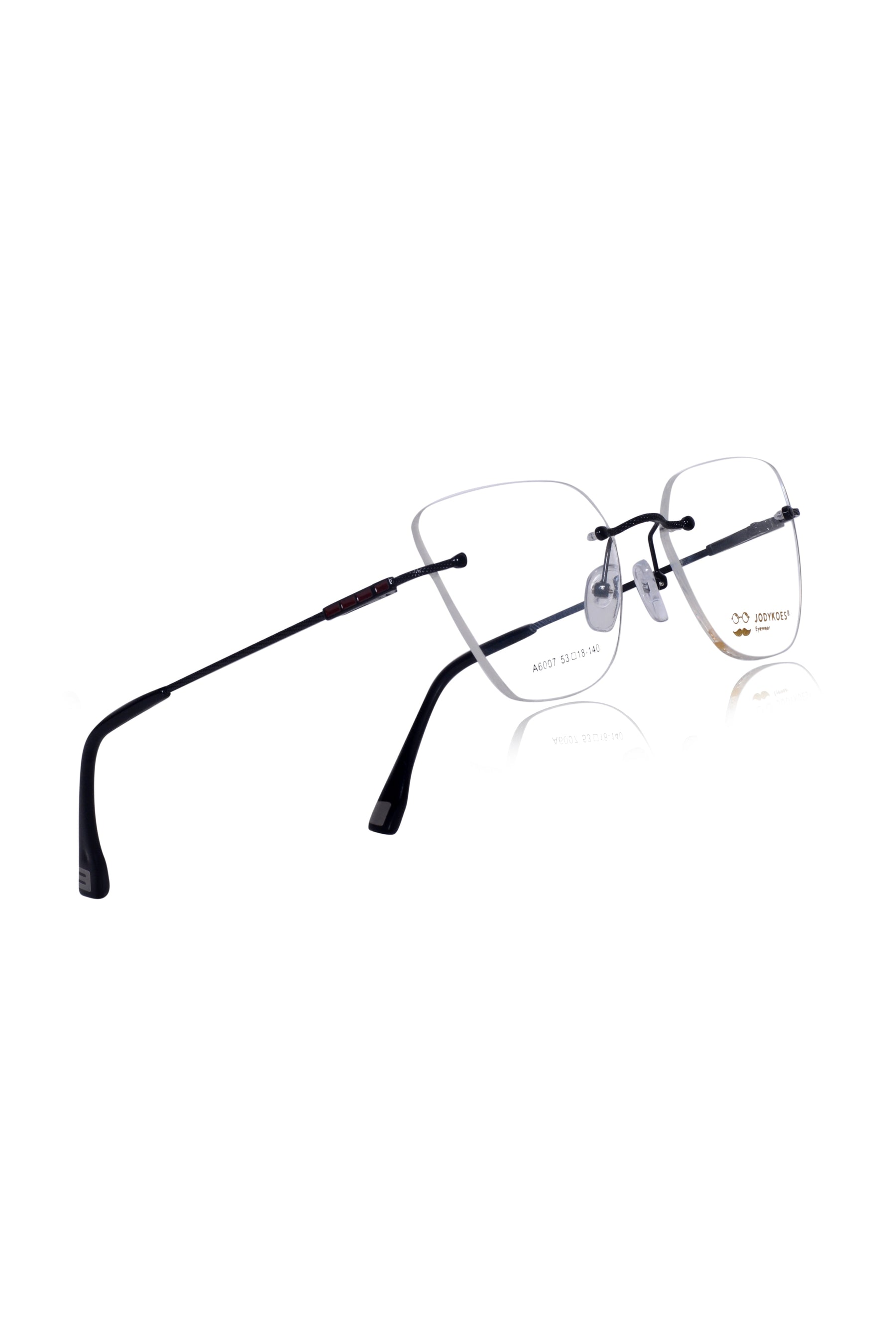 Cat Eye Signature Rimless Frame (Black)