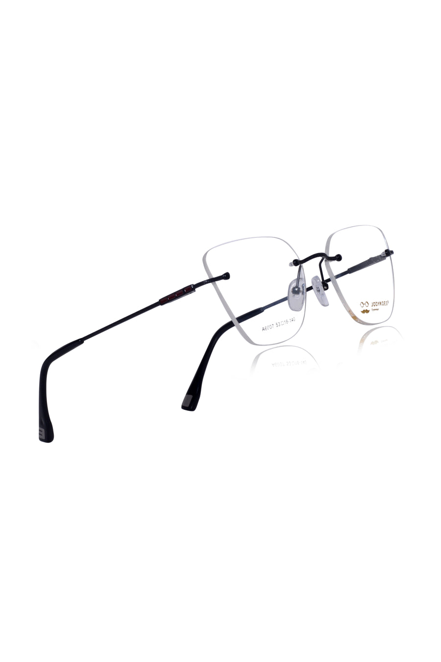 Cat Eye Signature Rimless Frame (Black)