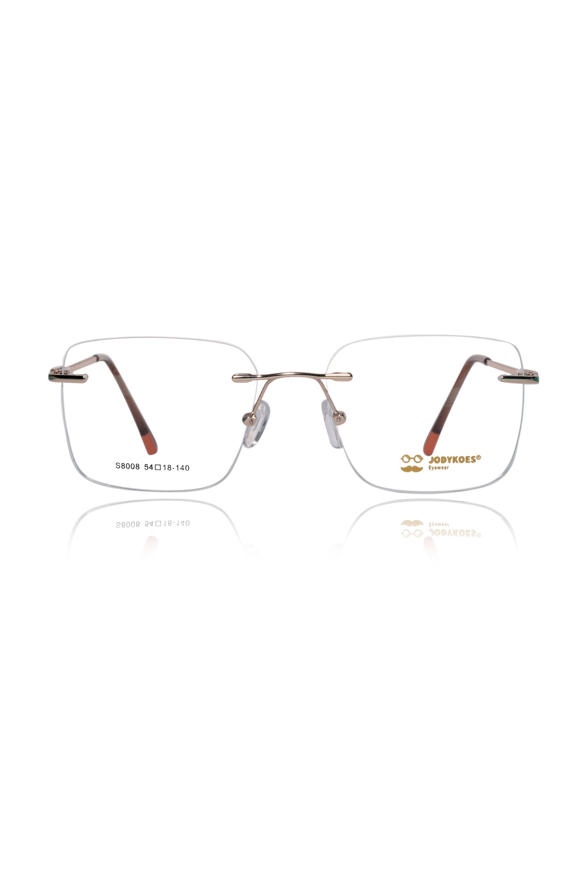 Square Signature Rimless Frame