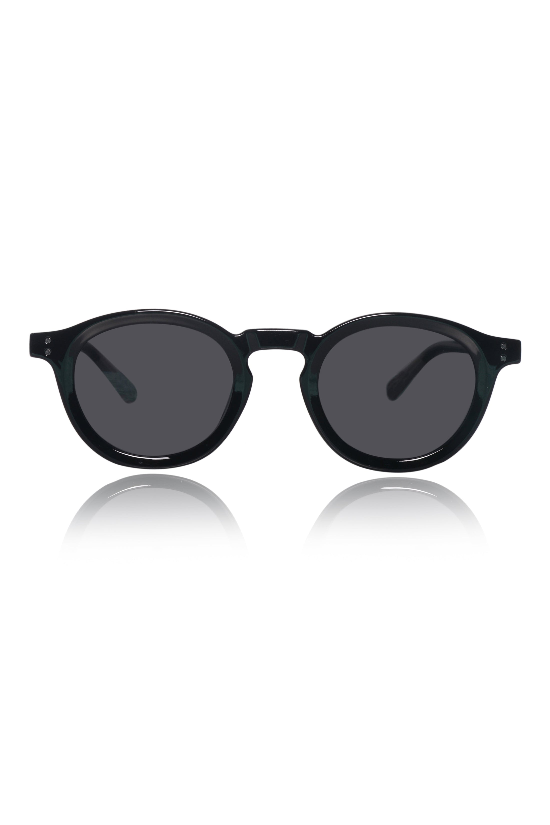 Legacy Round Sunglasses – UV400 Polarized (Black)