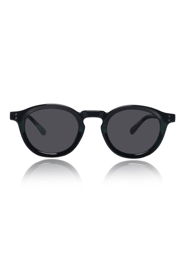 Legacy Round Sunglasses – UV400 Polarized (Black)