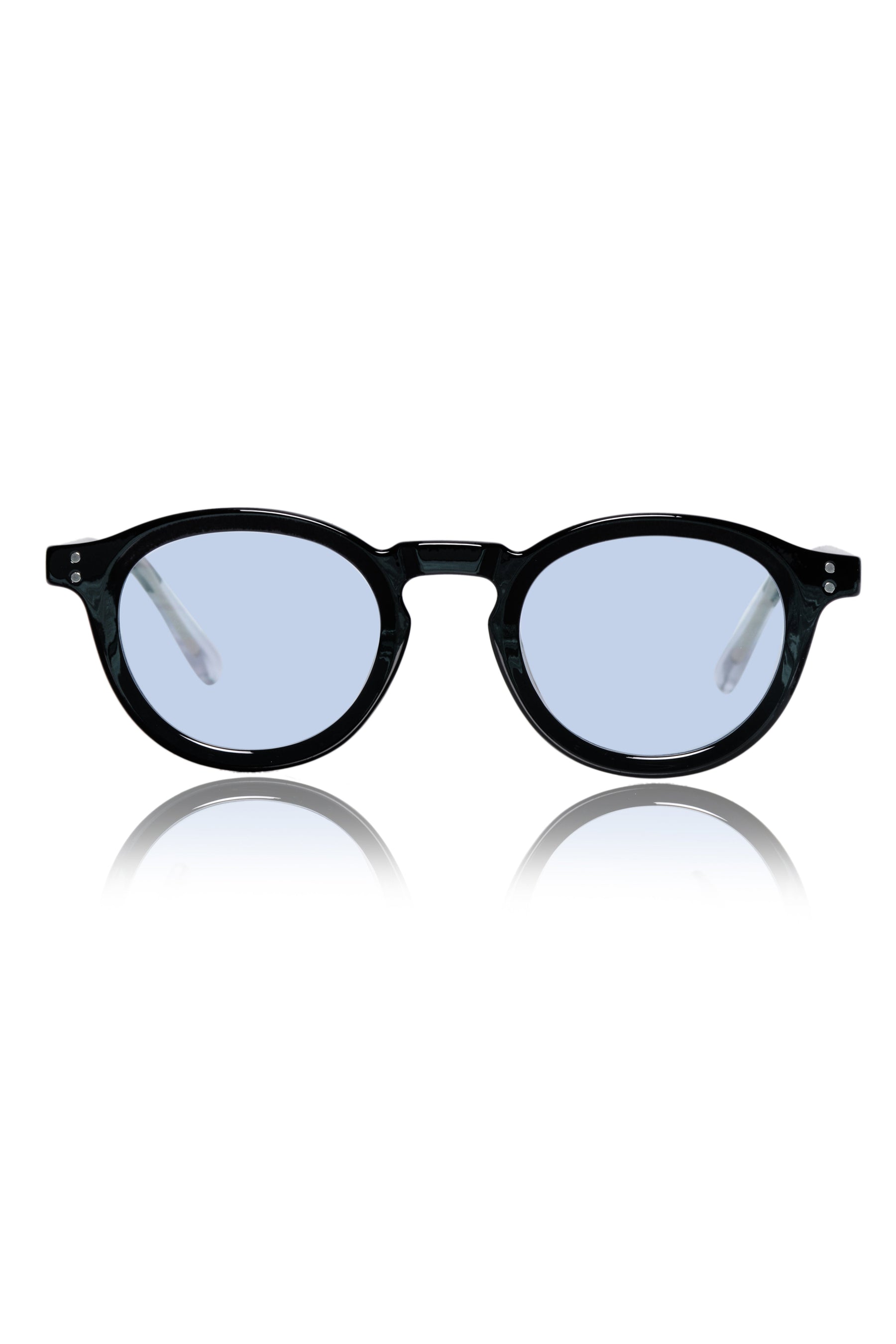 Legacy Round Sunglasses – UV400 Polarized (Trans Blue)