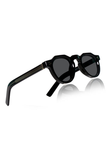Legacy Flat-Top Sunglasses – UV400 Polarized (Black)