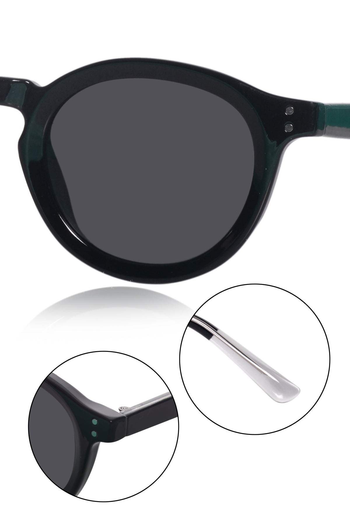 Legacy Round Sunglasses – UV400 Polarized (Black)