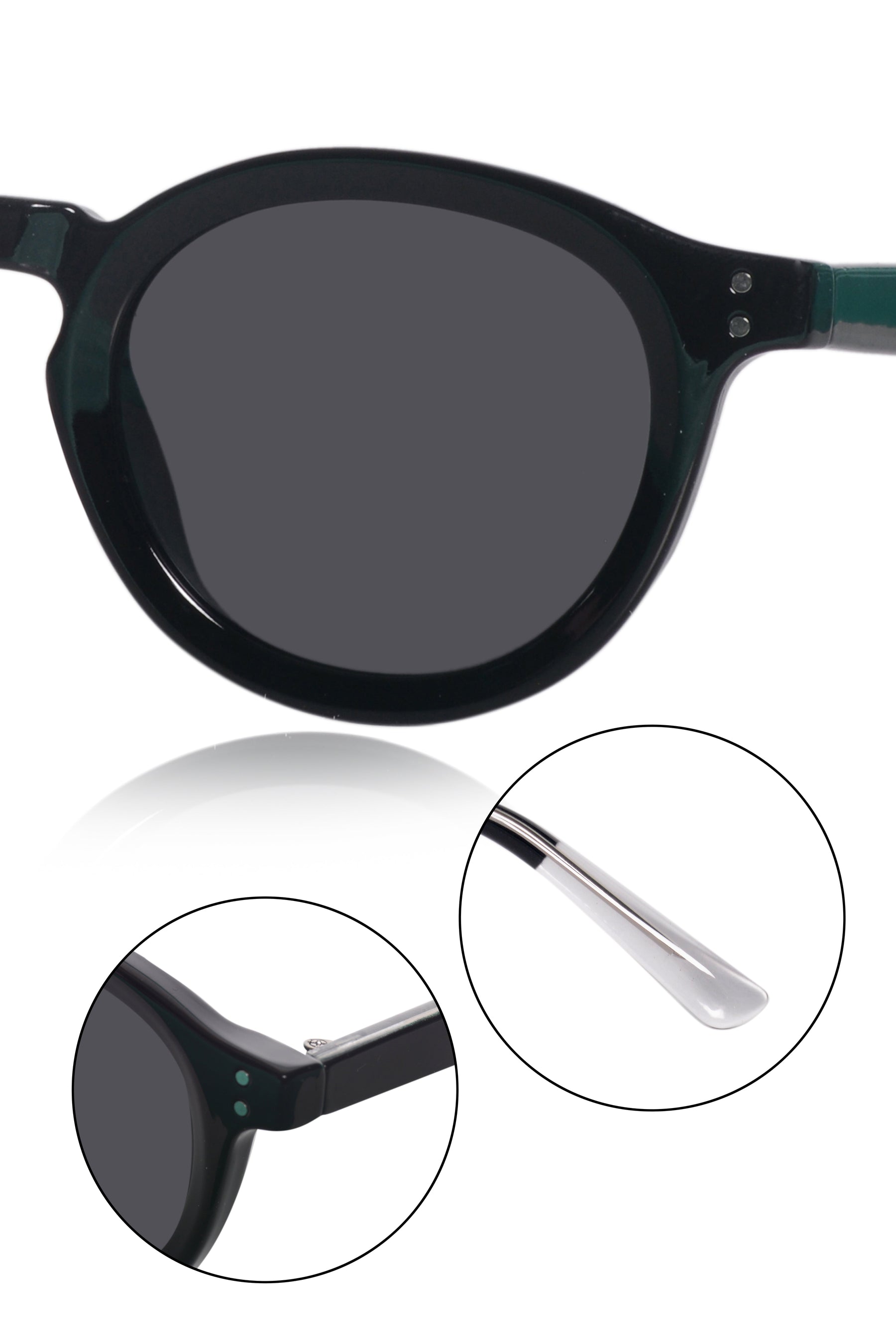 Legacy Round Sunglasses – UV400 Polarized (Black)