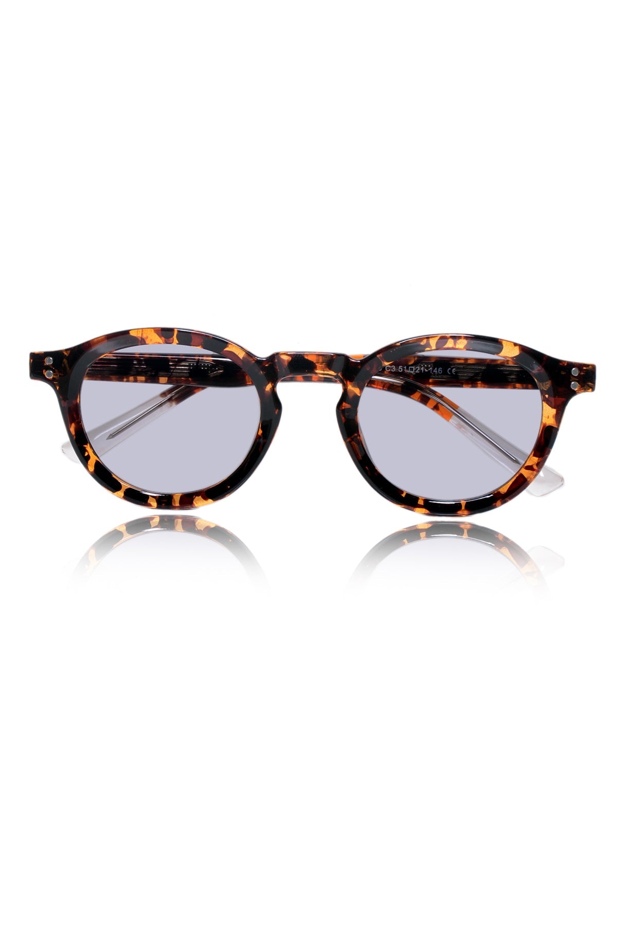 Legacy Round Sunglasses – UV400 Polarized (Crystal Grey)